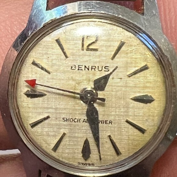 Vintage Benrus Shock Absorber Watch Swiss (1920-1970)s Silver Tone Flexible Band main image 8